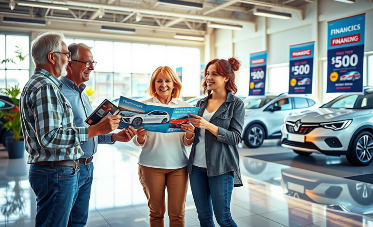 Bild eines neuen Autos, das durch schnelle Finanzierungsmöglichkeiten erreichbar ist.